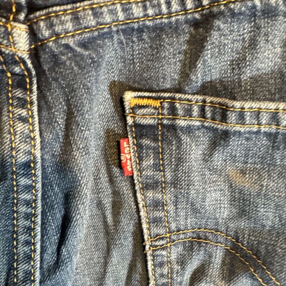 Levis 505 Jeans - Men’s - 34x34 - Blue‎ - Regular Fit Straight Leg Medium Wash - Picture 14 of 16